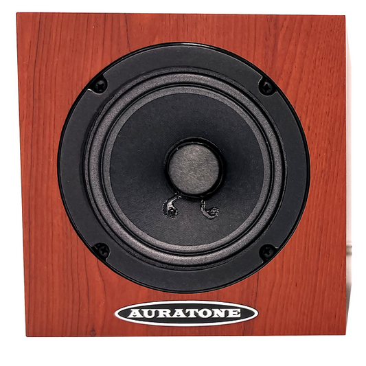 5C Active Super Sound Cube Studio Monitor 4.5 inch Reference Monitors - 1 PAIR  - WOODGRAIN