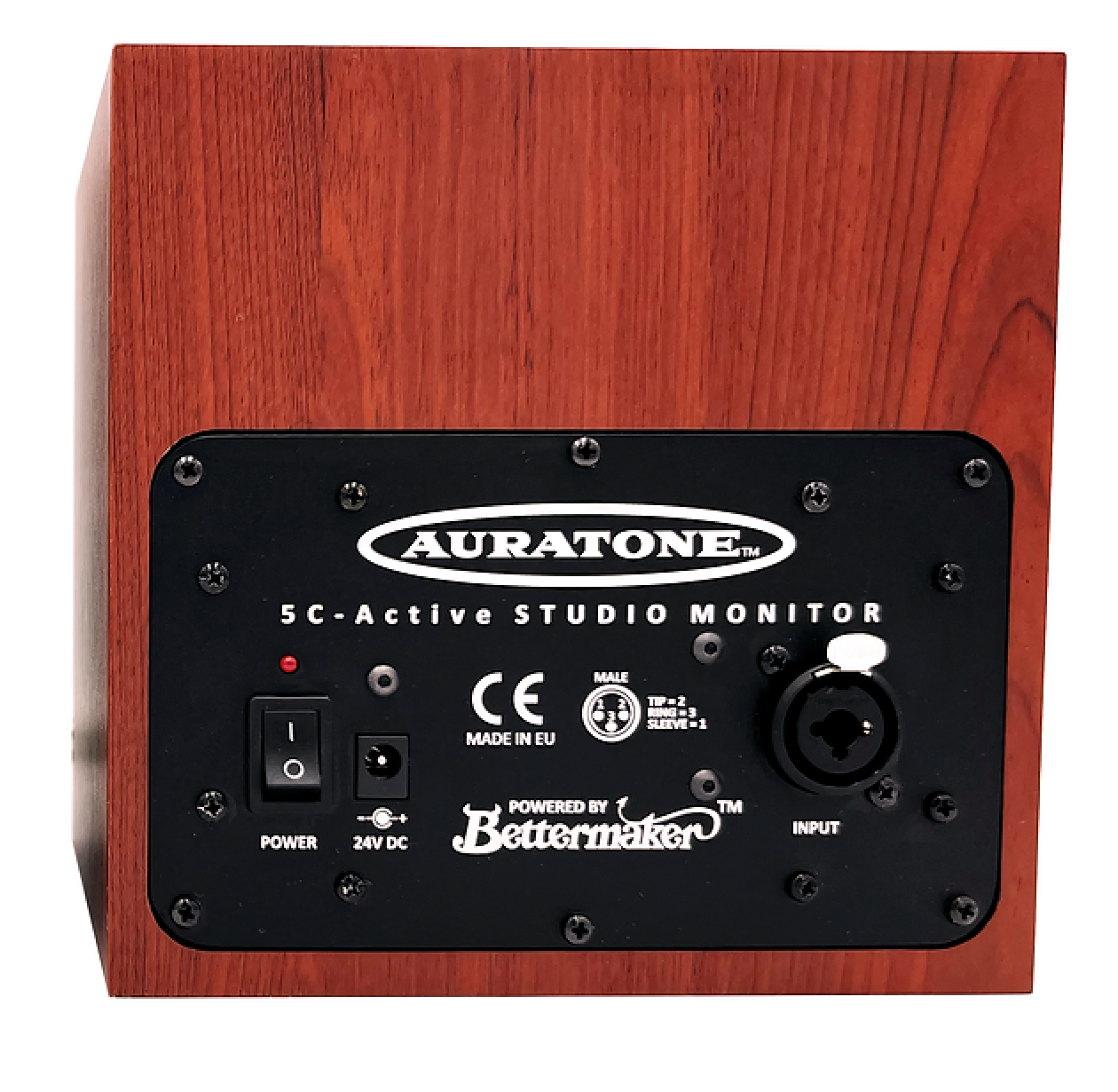 5C Active Super Sound Cube Studio Monitor 4.5 inch Reference Monitors - 1 PAIR  - WOODGRAIN