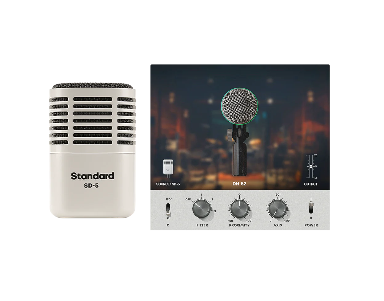 UA SD-5 Dynamic Microphone w/ Hemisphere Mic Modeling