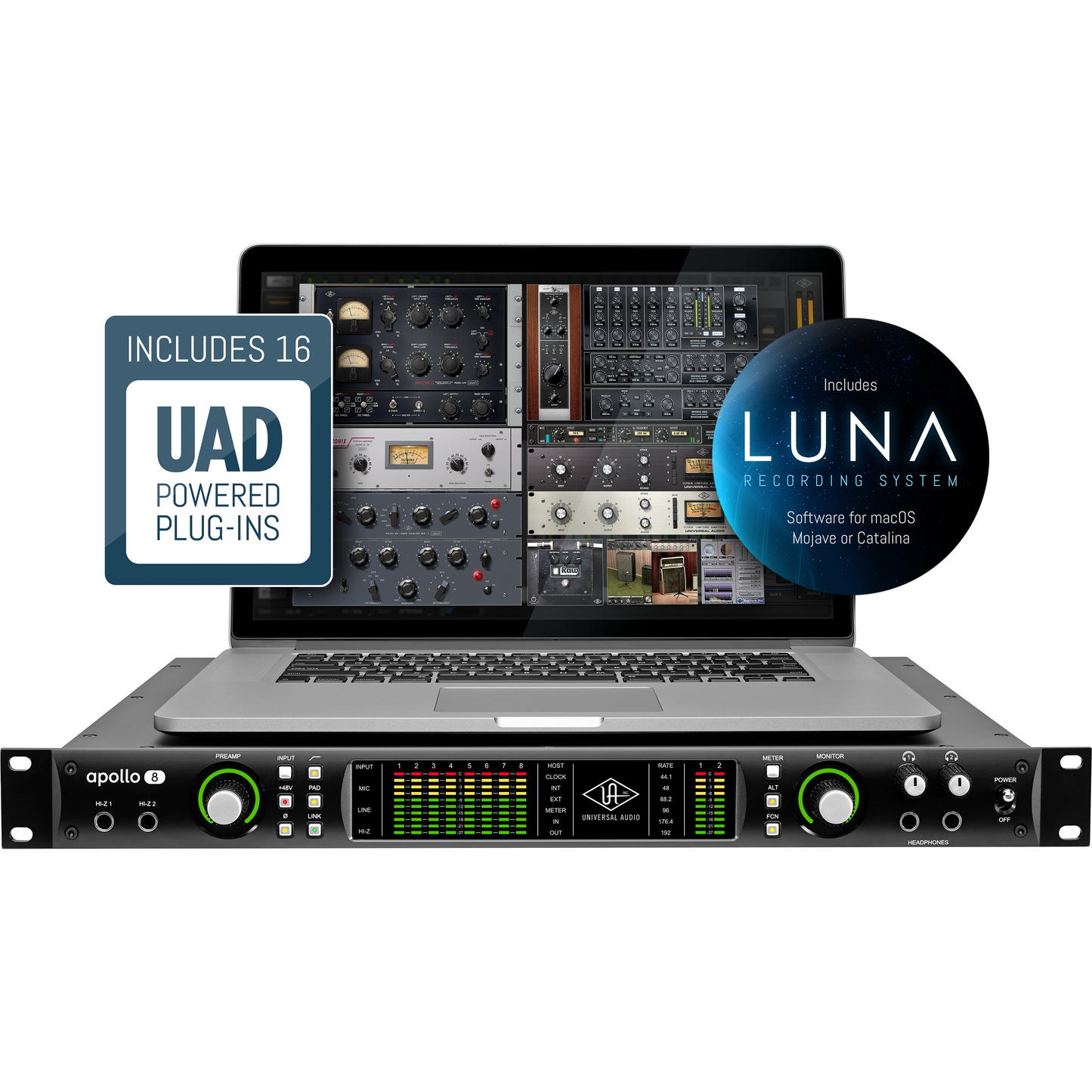 Apollo 8 w/ UAD QUAD Core plug-in processing