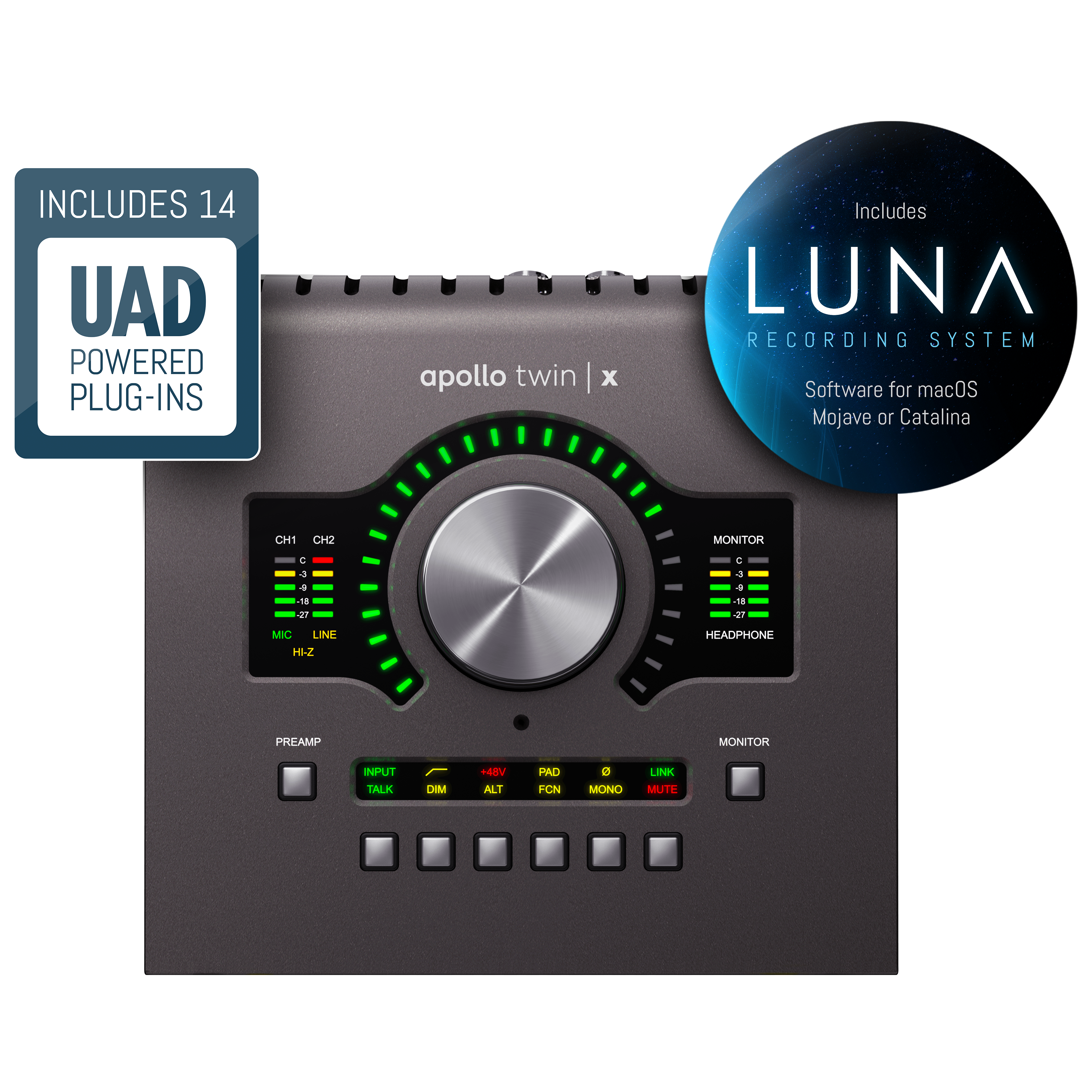 QUAD　Apollo　Processing　Core　Heritage　UAD　realtime　Audio　Series　w/　Twin　Dream　X　–