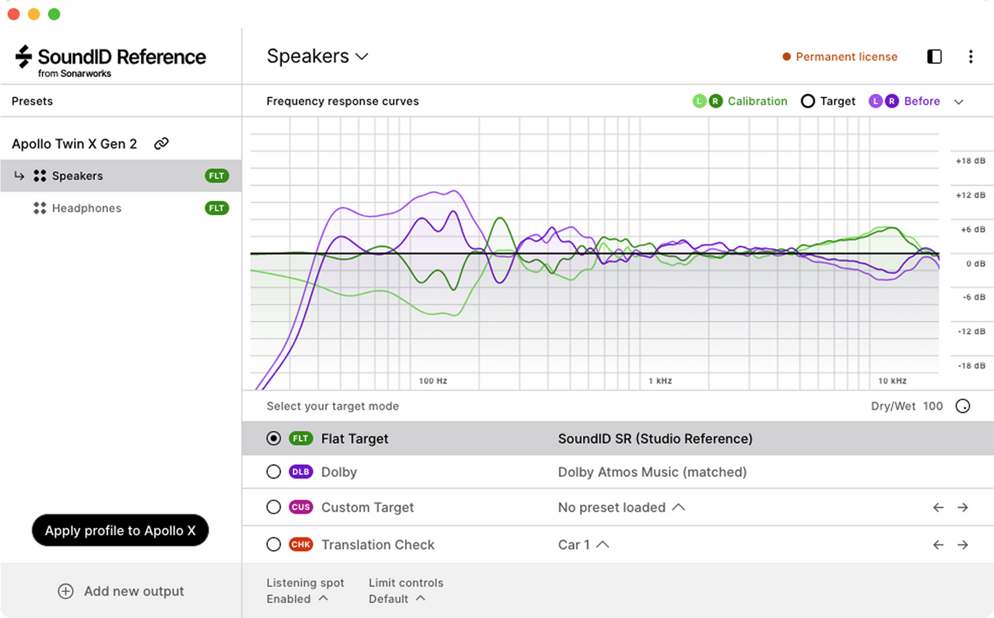 SoundID Reference for Speakers & Headphones and Apollo Monitor Correction Add-on bundle